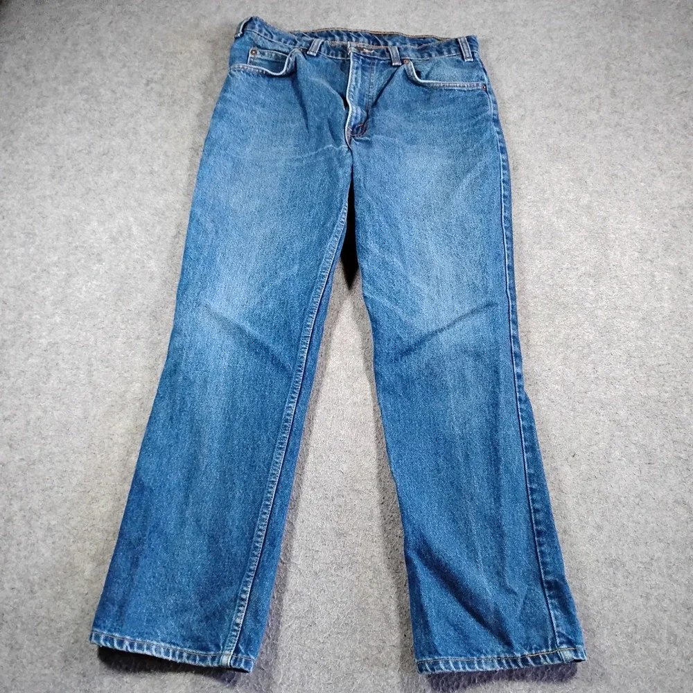 Levis 619 Vintage Mens 32x28 Medium Wash Blue Straight Orange Tab Jeans Canada